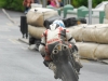 Dublins Andy Farrell exits Athea Village before heading uphill to the start finish line