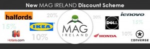 New extended discount scheme open to all MAG Ireland members from 1st September 2013.