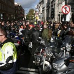 Bikers took to the streets