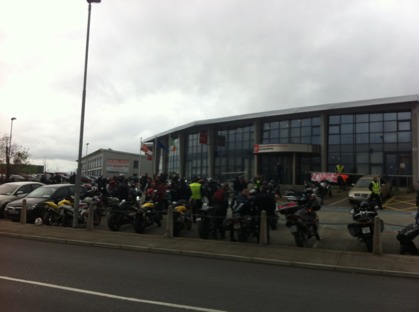 Bikers at RSA HQ