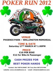 Clondalkin MCC Poker Run 2012 poster