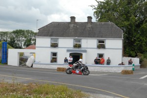 Tommy Heaphy from Tipperary rounds the old Garda Station at Walderstown