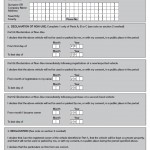 Form RF150 Declaration of non use of a motor vehicle