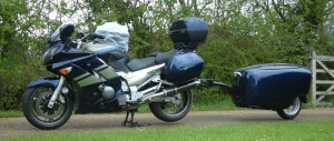 Motorcycle and Trailer. Image credit: www.mono-trail.co.uk/