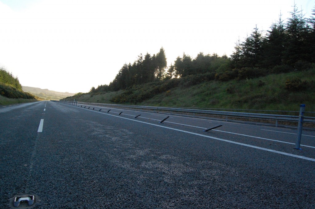 Castleisland Bypass Barrier Damage