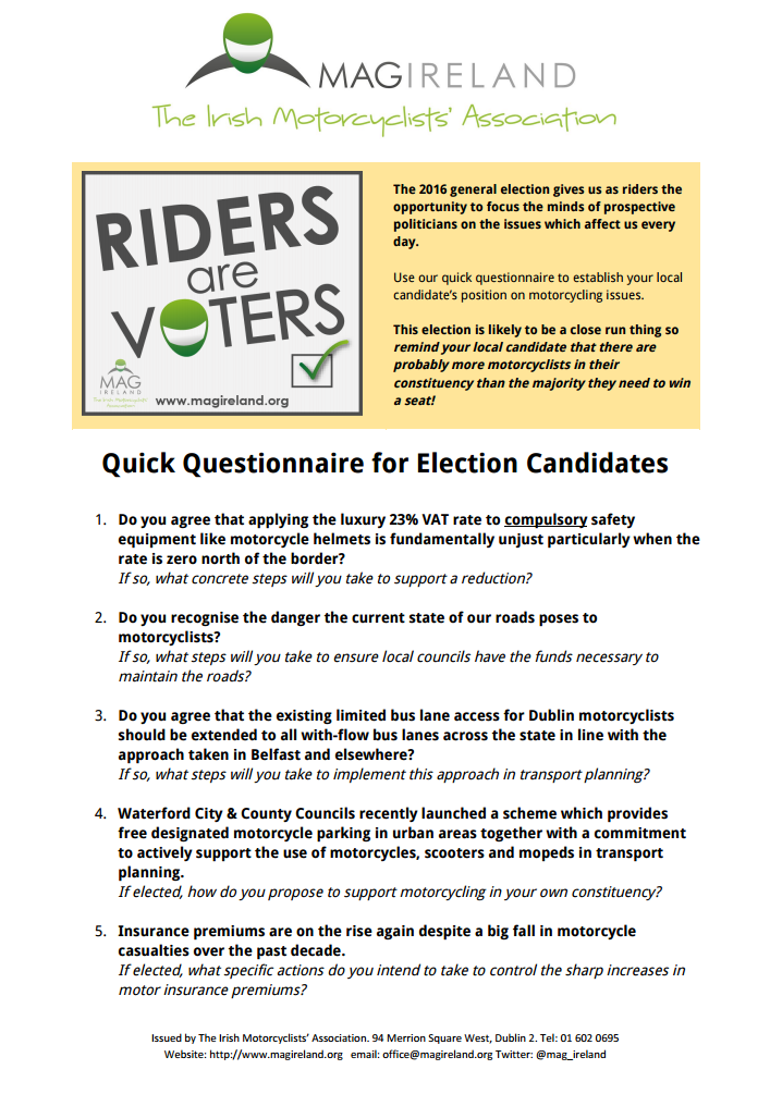 Riders Are Voters 2016